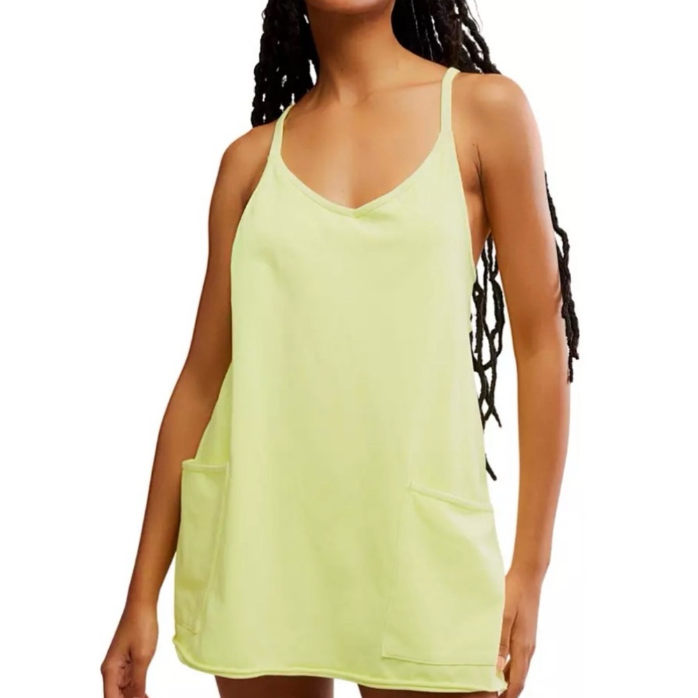 NWT Free People Movement Hot Shot Dress in Sour Citrus - Size S